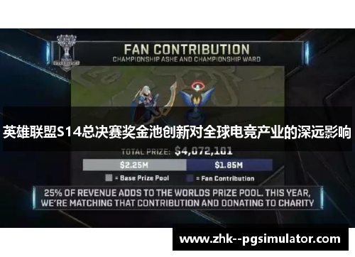 英雄联盟S14总决赛奖金池创新对全球电竞产业的深远影响